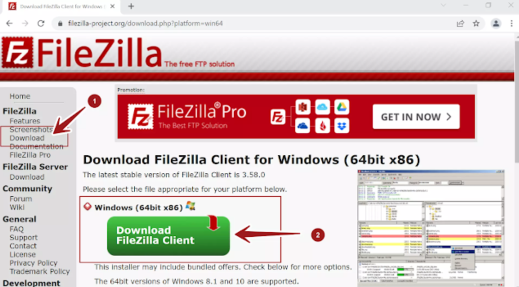 filezilla software